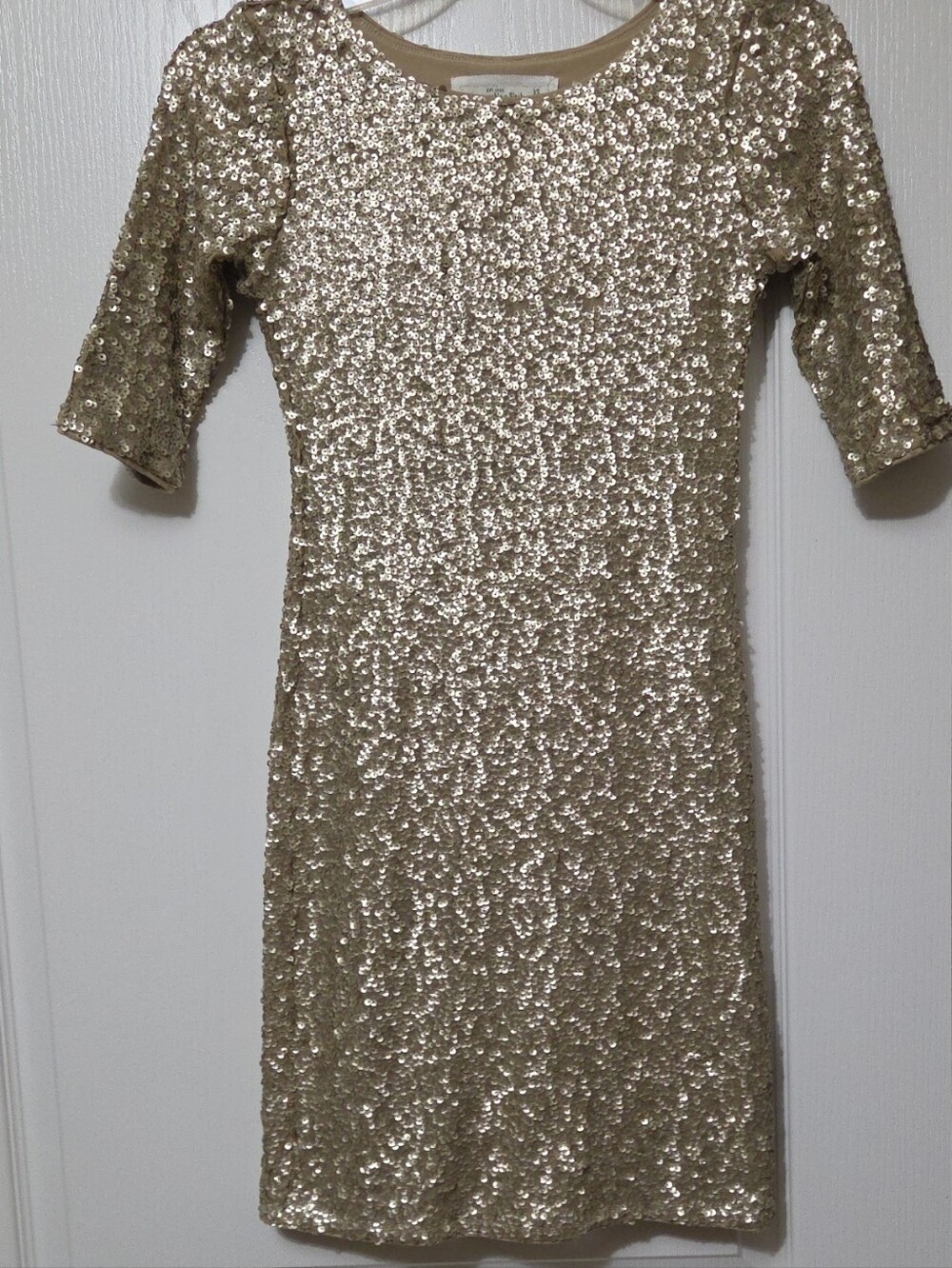 Abercrombie & Fitch Gold Sequin Mini Dress